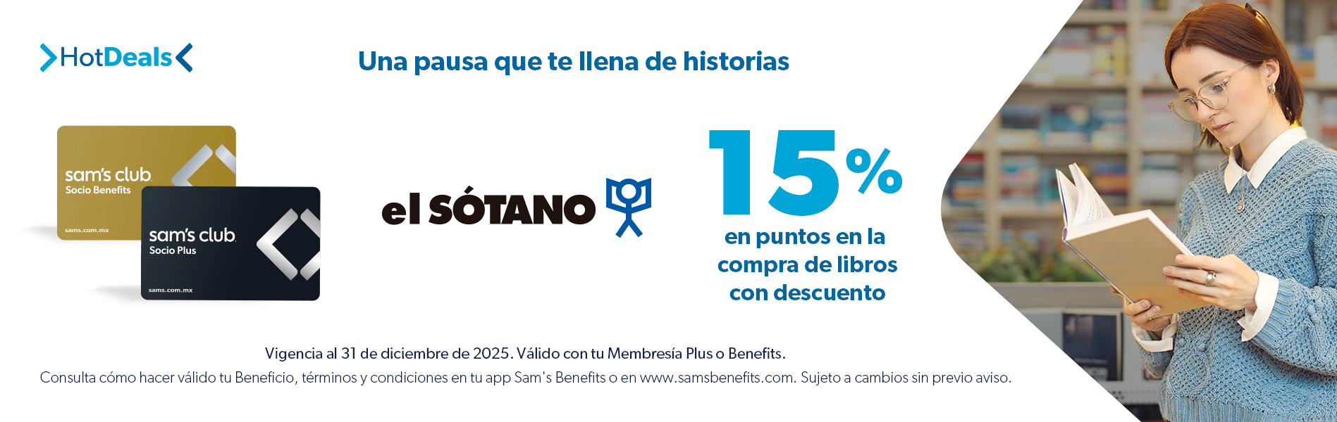 Sam's Club samsclub samsbenefits hazte socio cine viajes hot deals restaurantes educacion ropa accesorio mascotas salud entretenimiento fitness puntos